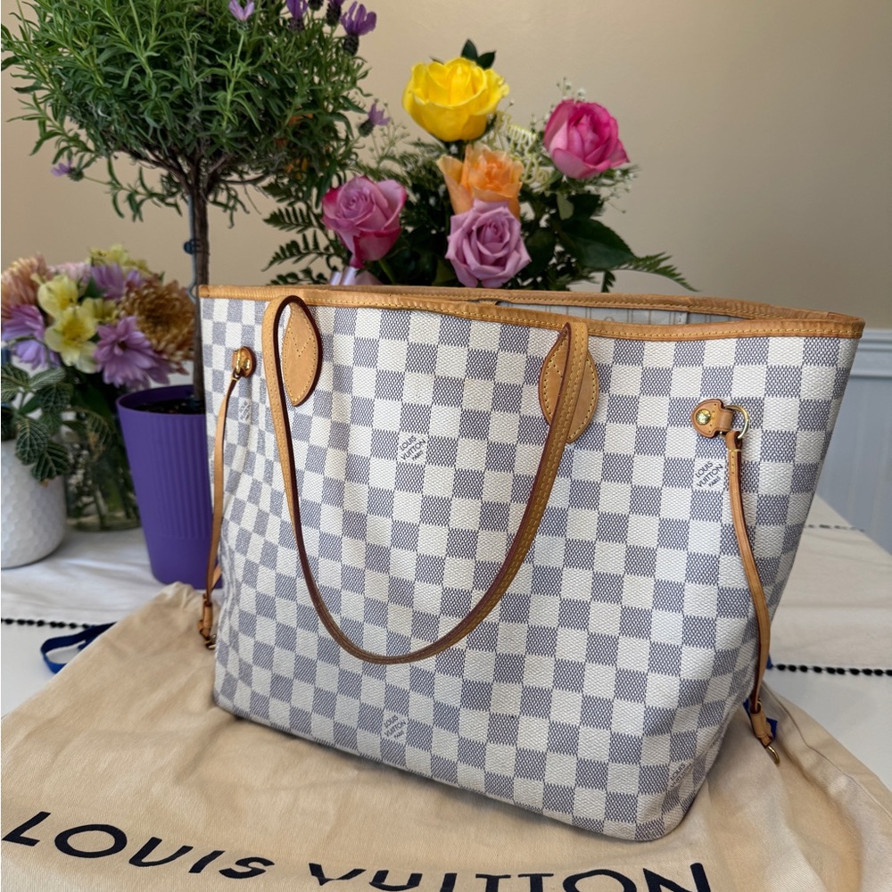 Louis Vuitton Neverfull MM Damier Azur